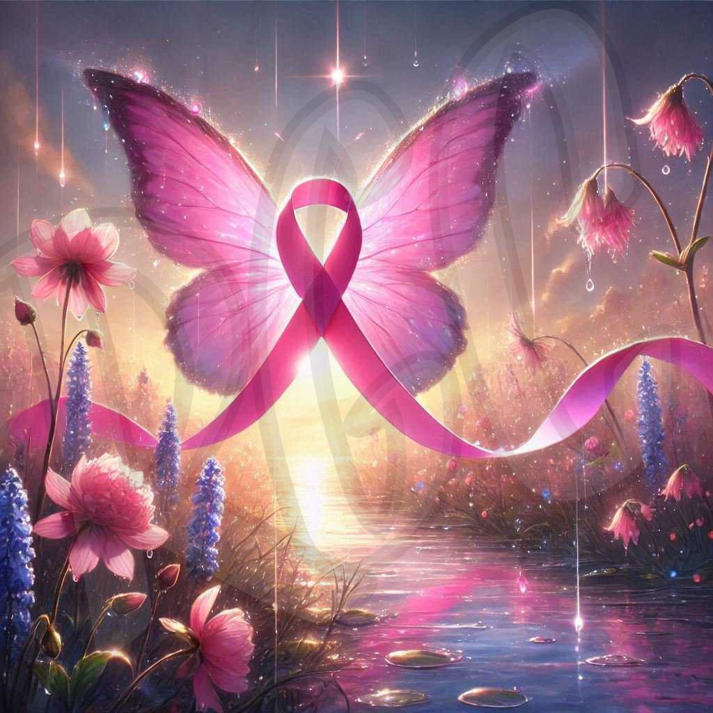 Breast Cancer Awareness Butterfly