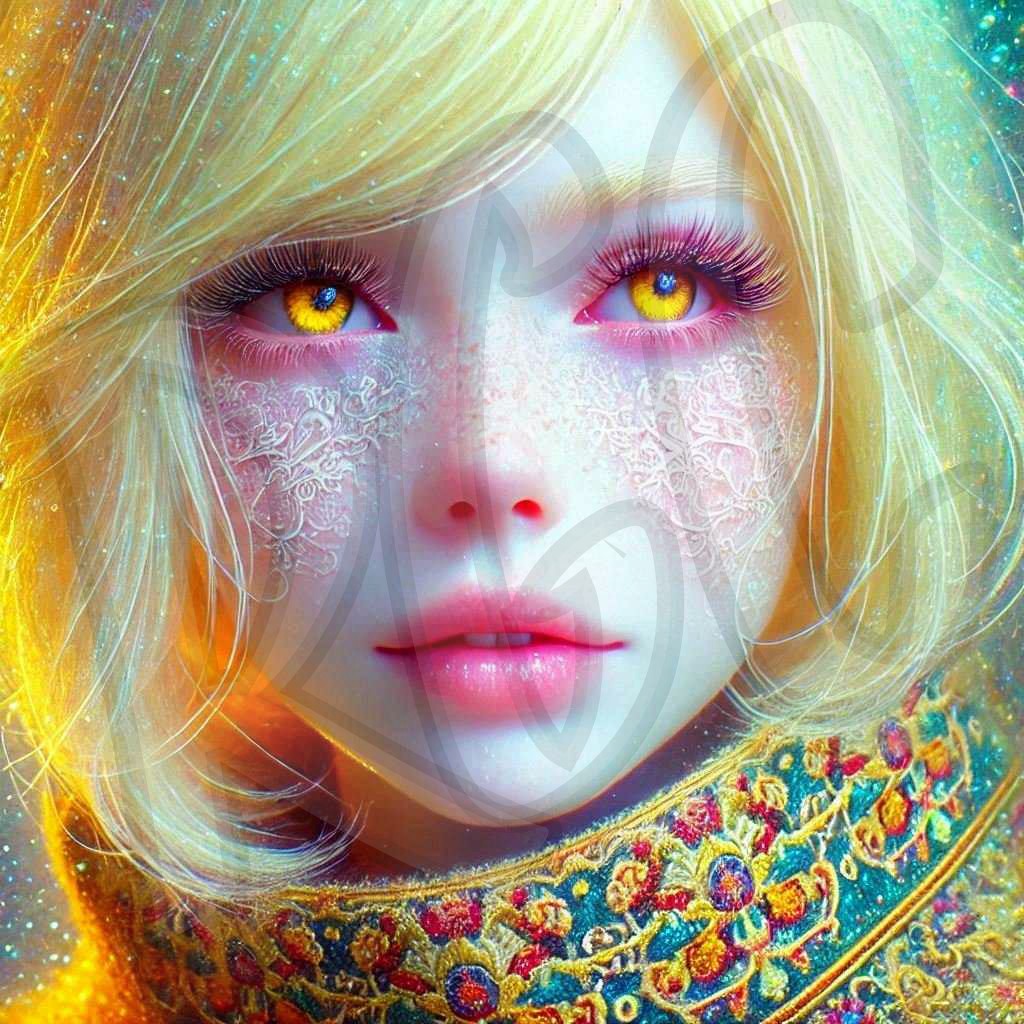 Yellow Tapestry Woman 1&2