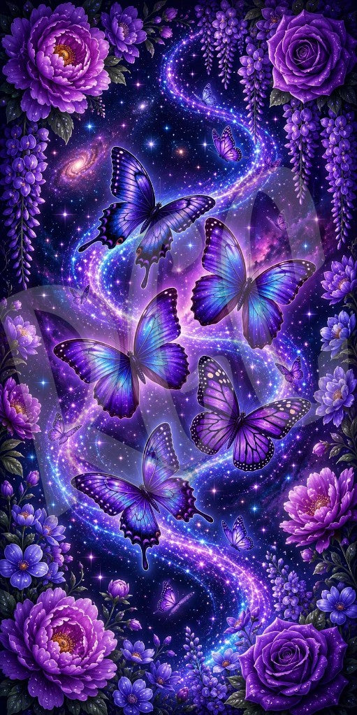 Butterfly & Roses