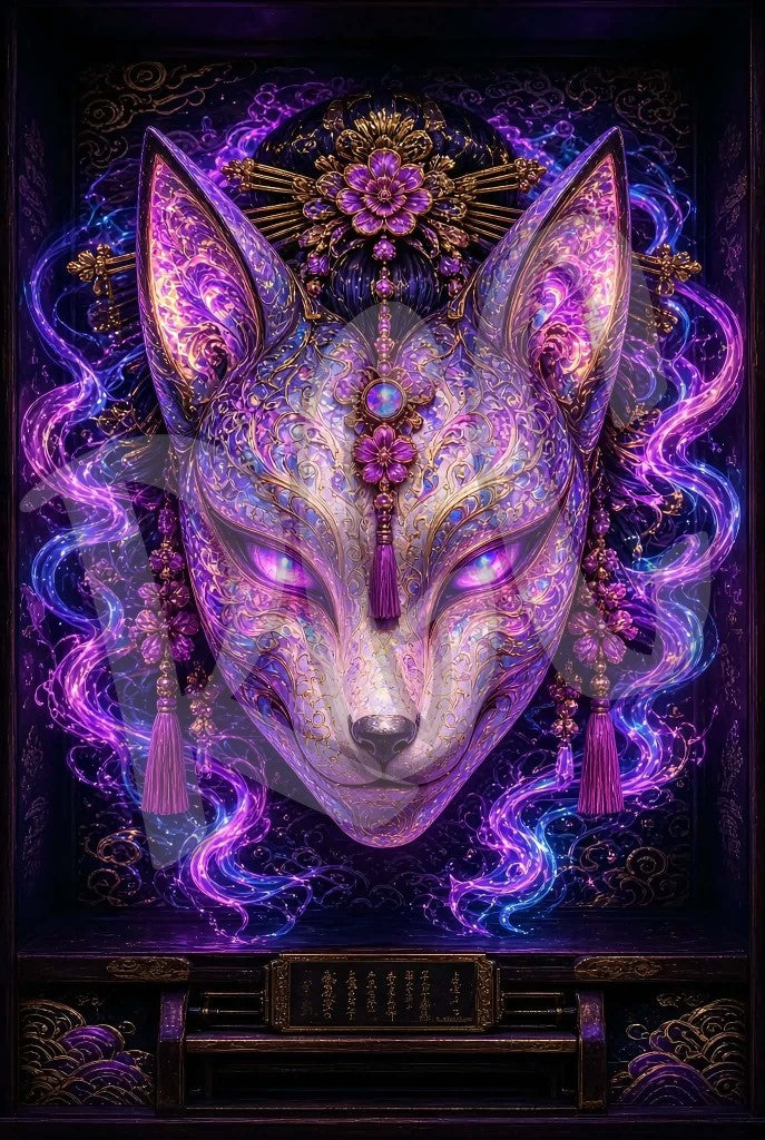 Ornate Kitsune Mask