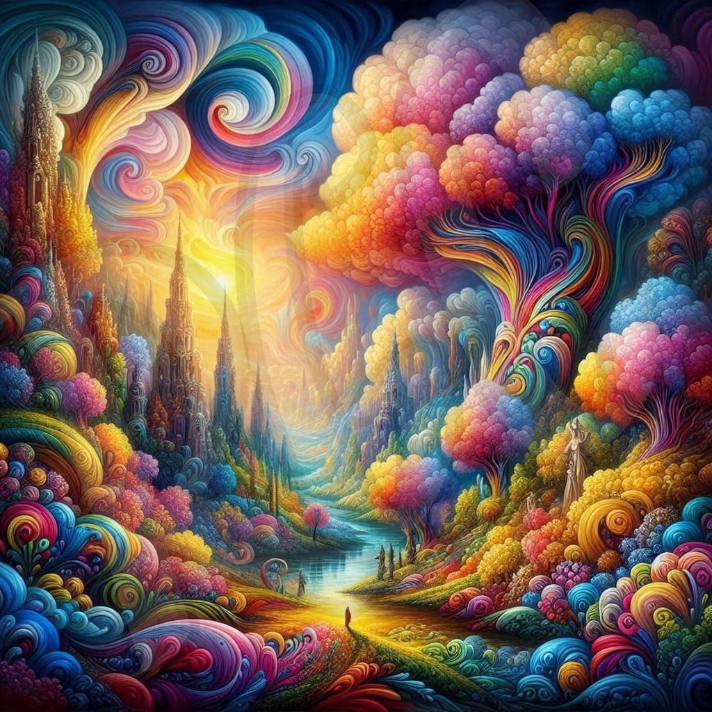 Psychedelic landscape