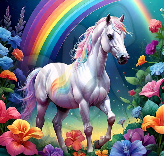 Rainbow horse