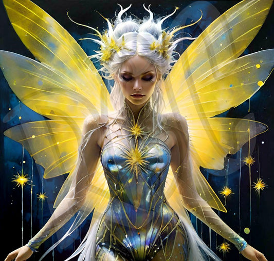 Yellow winged angel