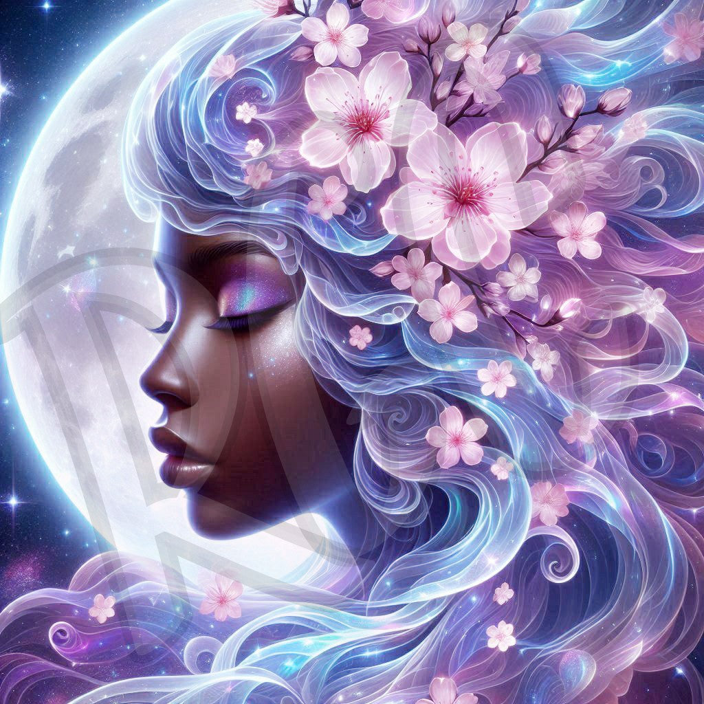 Cherry blossom moon