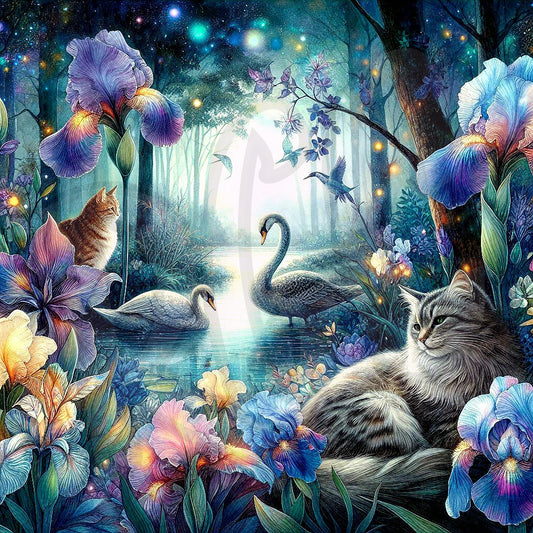 Enchanted cat forest