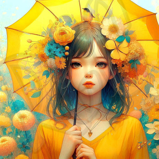 Yellow umbrella