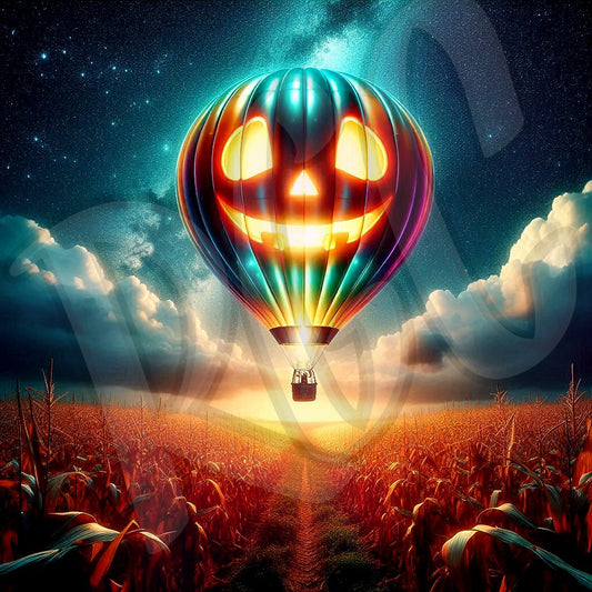 Spooky hot air balloon