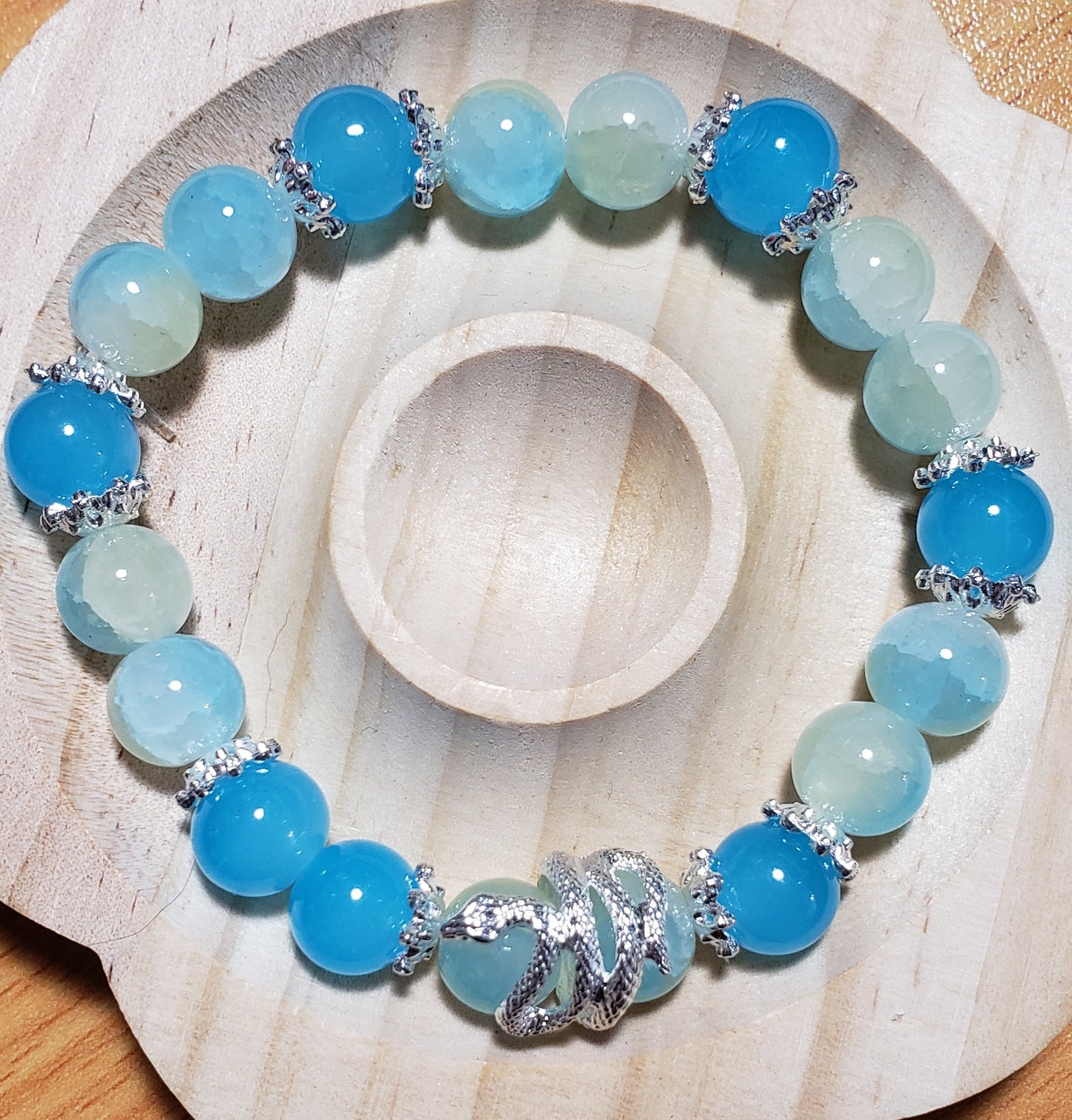 Blue dragon bracelet