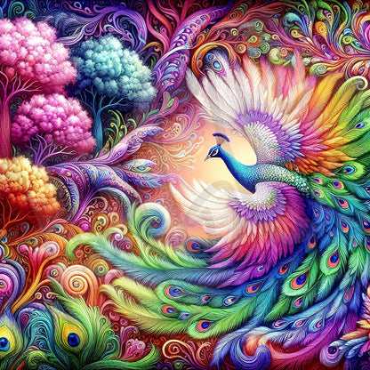 Pastel peacock