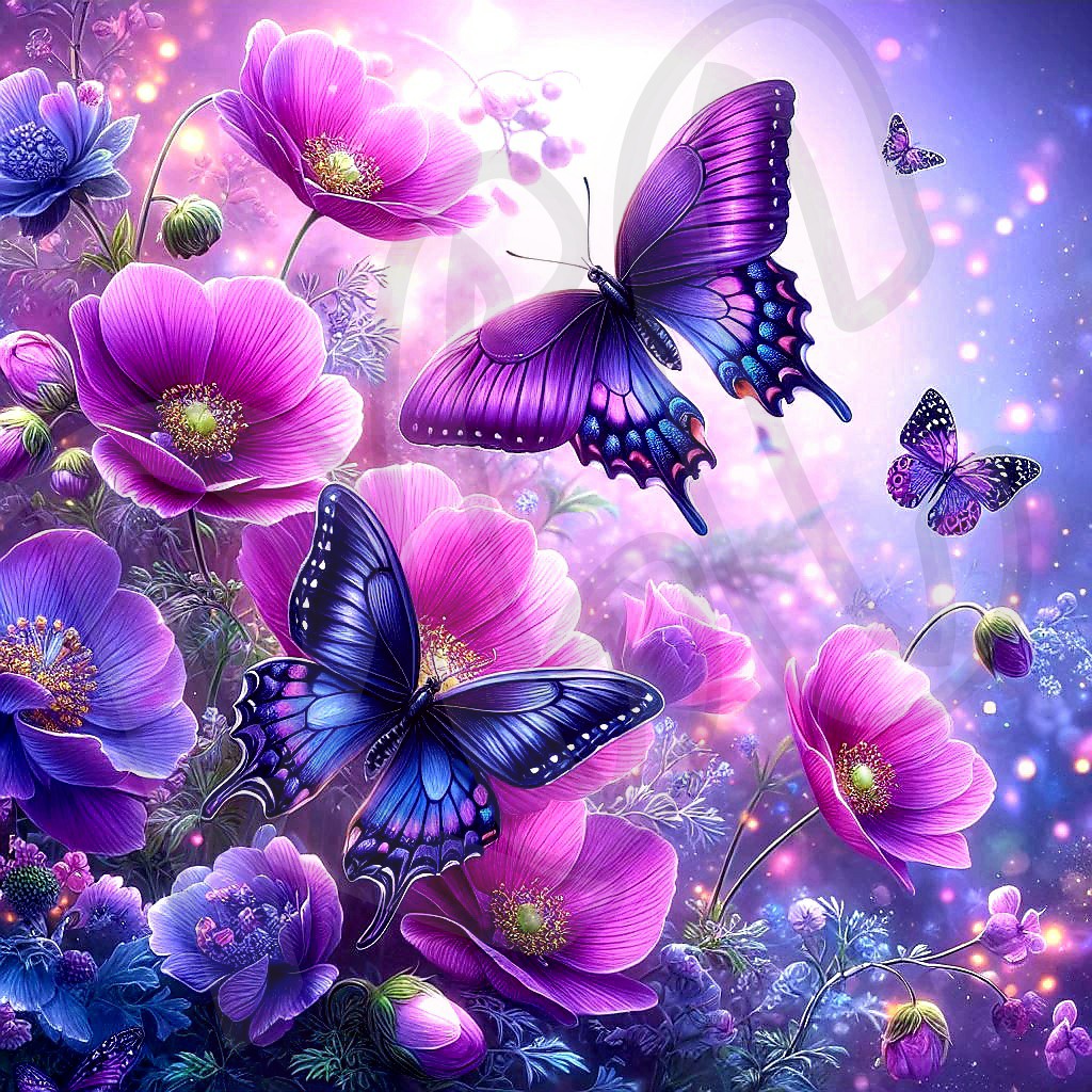 Purple butterflies