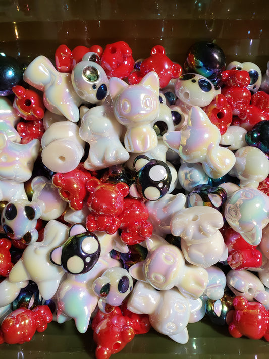 Dog,cat,bear & panda beads