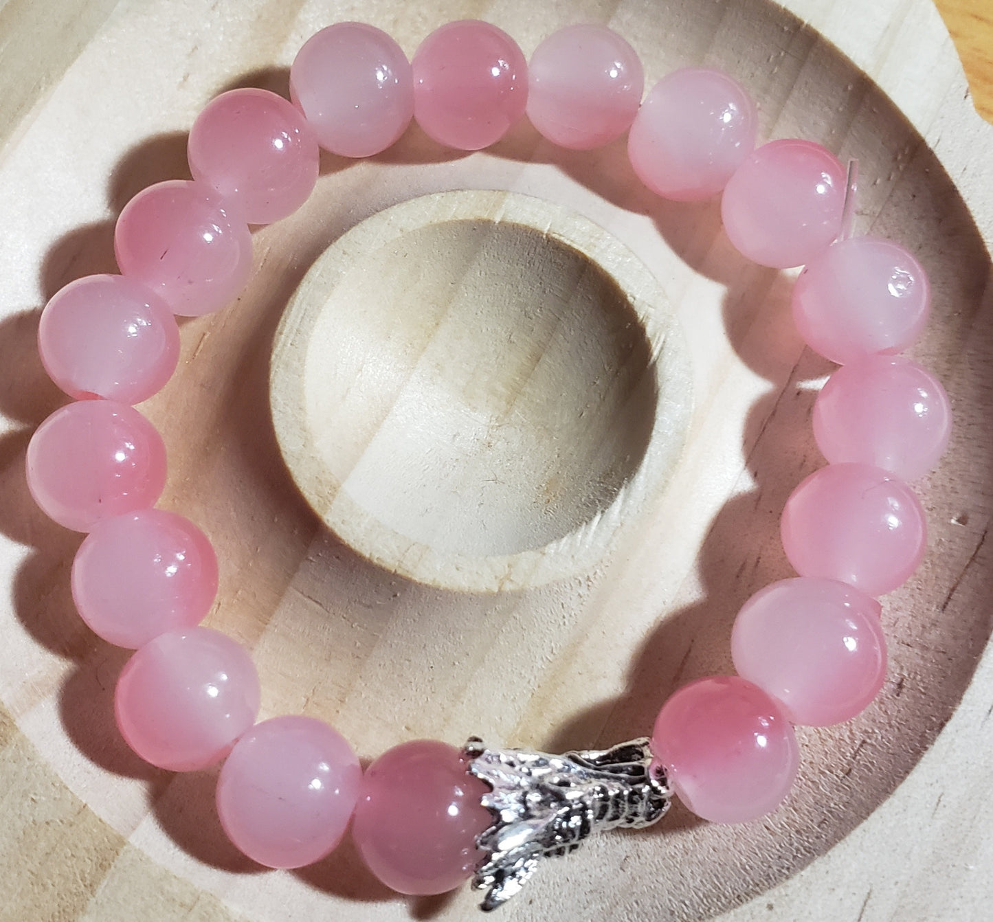 Pink dragon bracelet