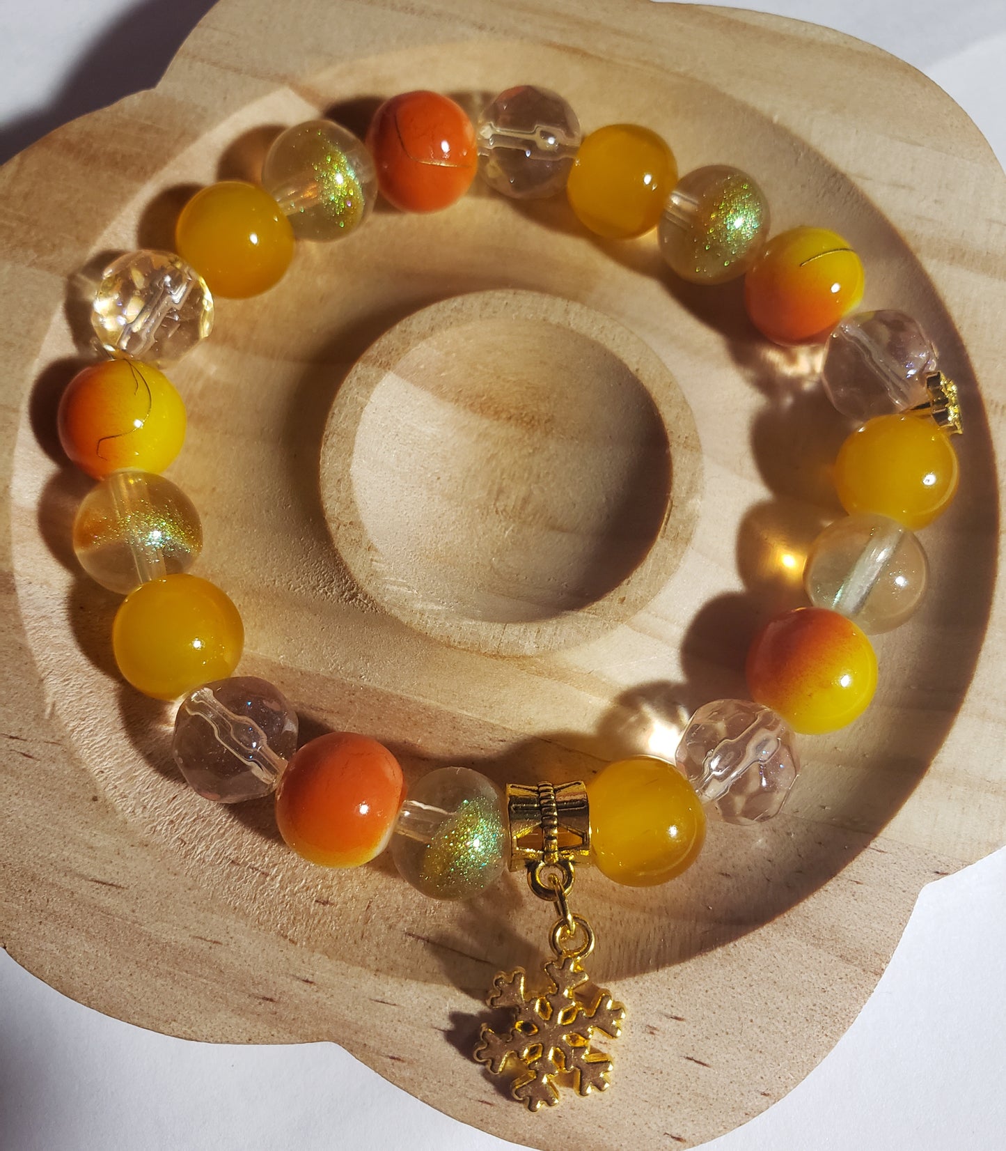 Yellow/orange bracelet