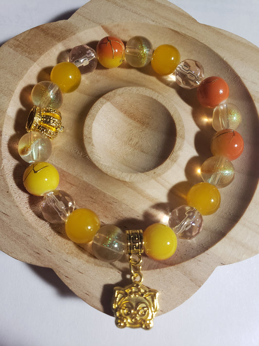 Yellow/orange bracelet