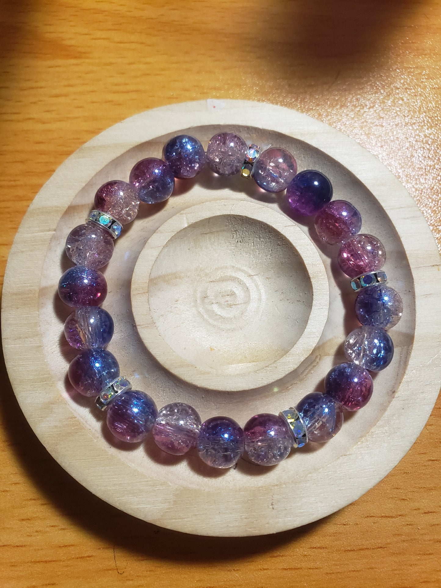 Purple shimmer bracelet