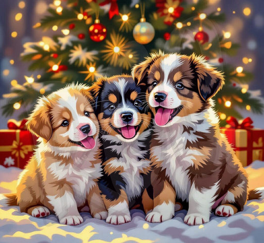 Puppies Christmas