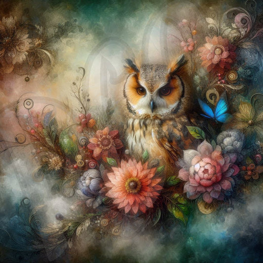 Floral Owl