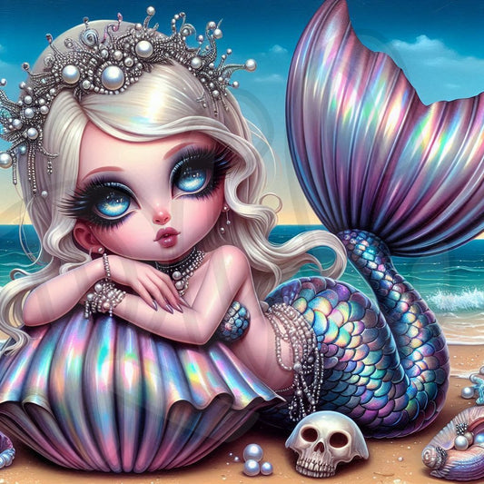 Metallic Chibi Mermaid