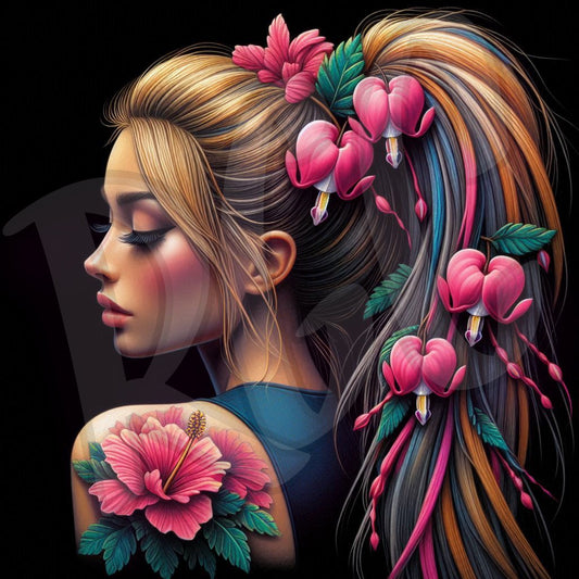 Ponytail & Flowers