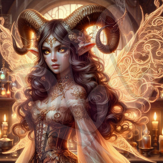 Tiefling Horn Goddess