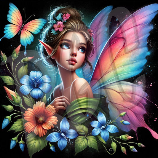 Floral fairies gaze