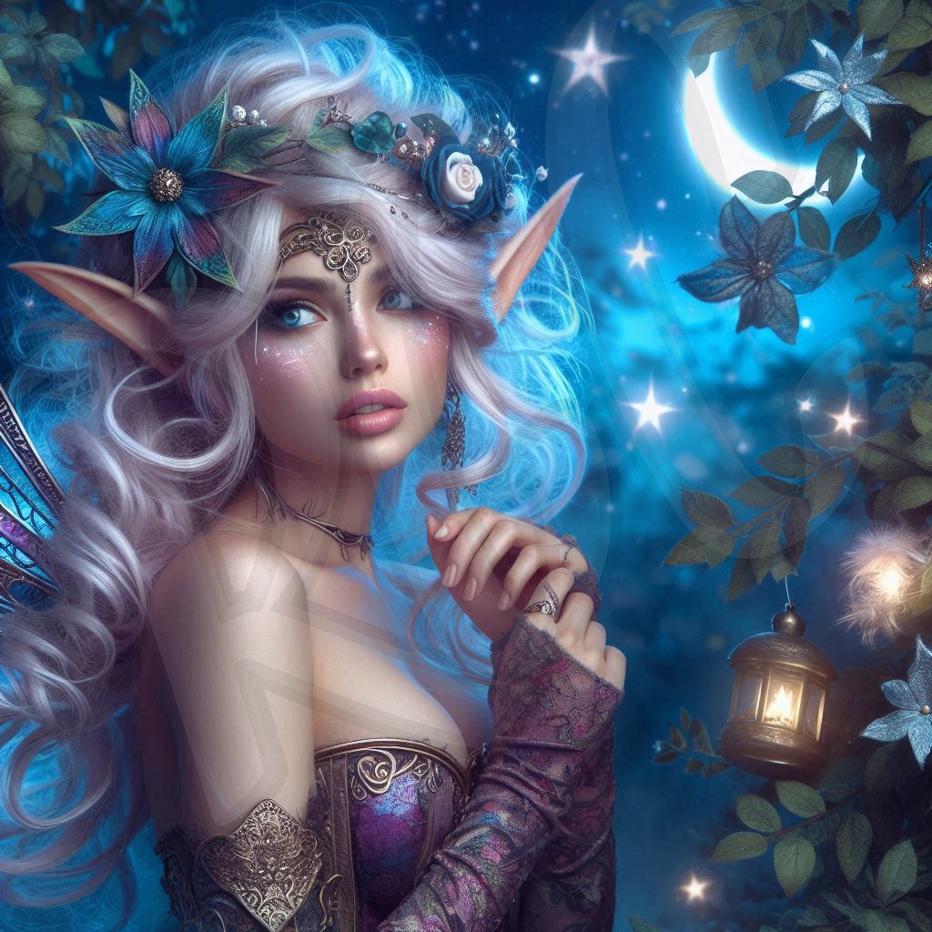 Moonlight fantasy elves