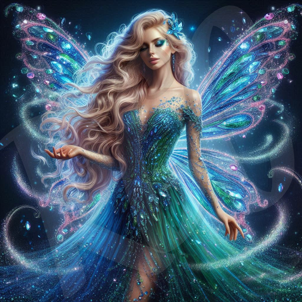 Fairy Rade Emerald fairy 1&2 – Rhinestone Goddess Creations