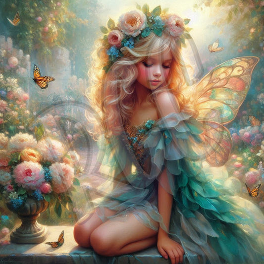 Delicate flower fairy