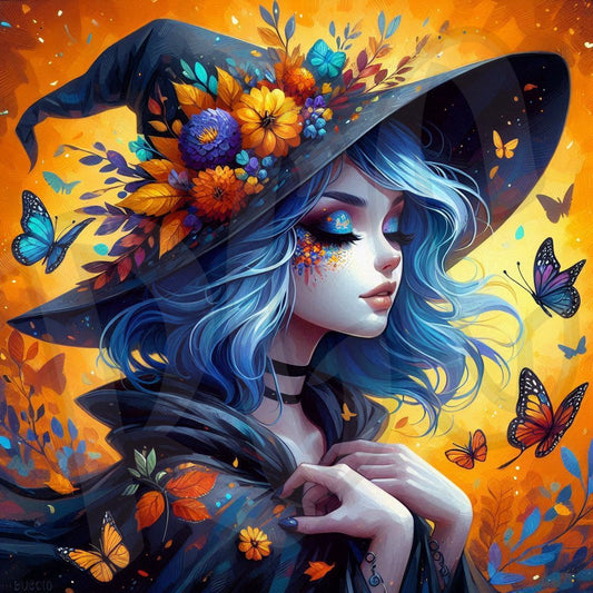 Blue hair witch