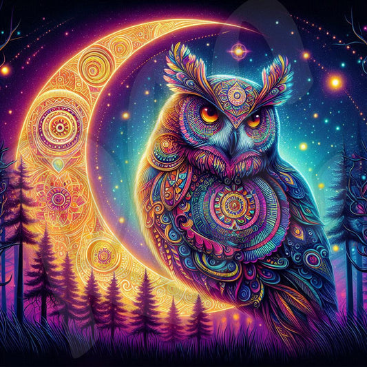 Psychedelic owl