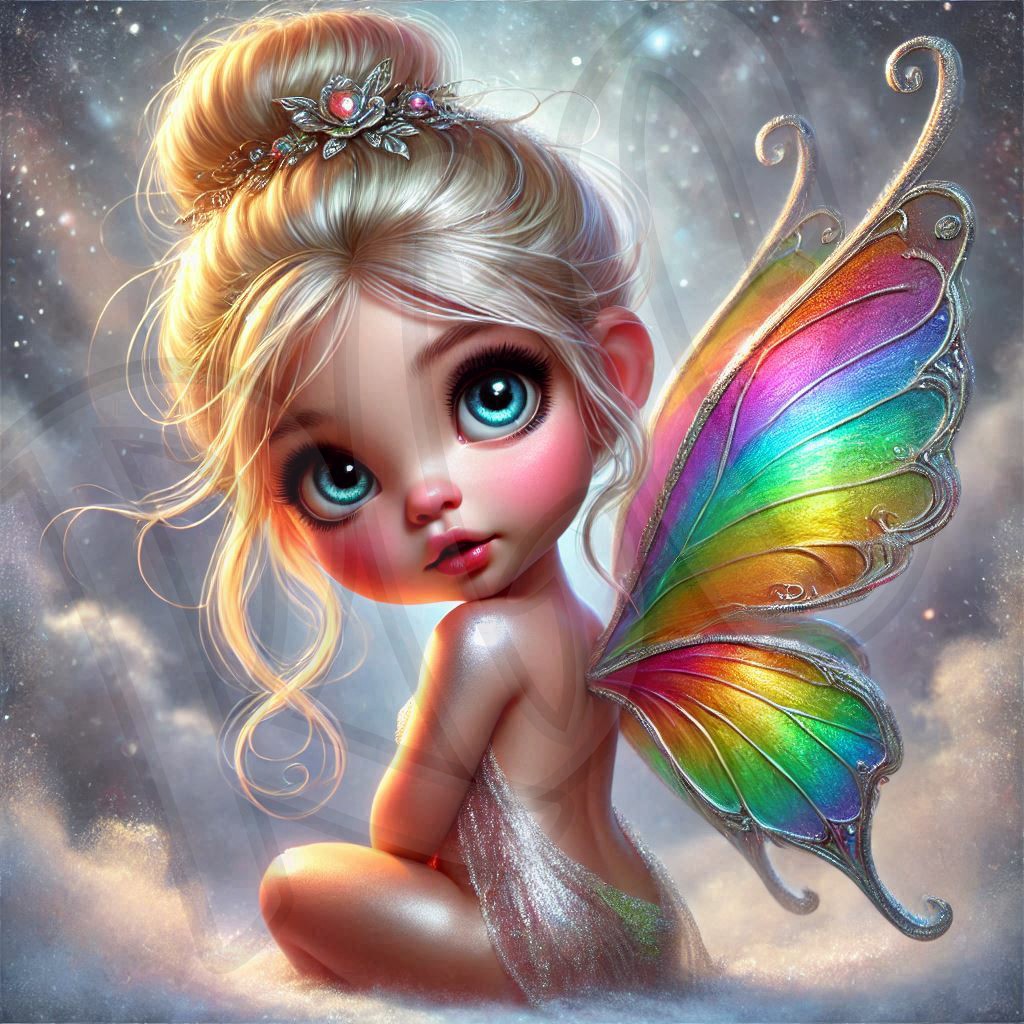 Rainbow pixie fairy