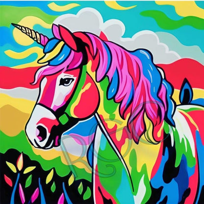 Rainbow Horses