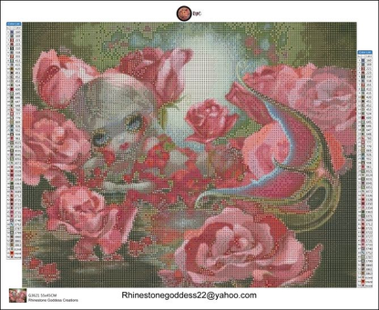 Mermaid with roses