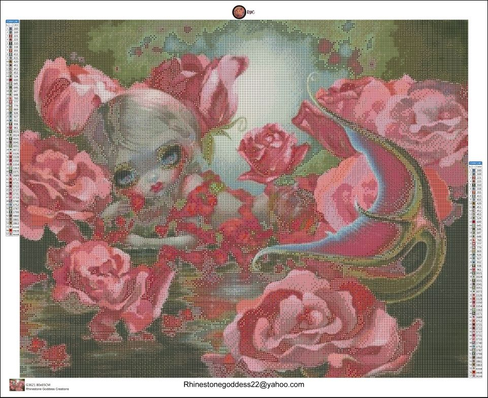 Mermaid with roses