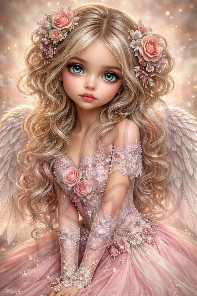 Angelic Beauty in Soft Pastels