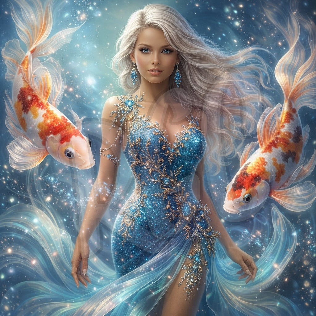 Ethereal Koi Goddess