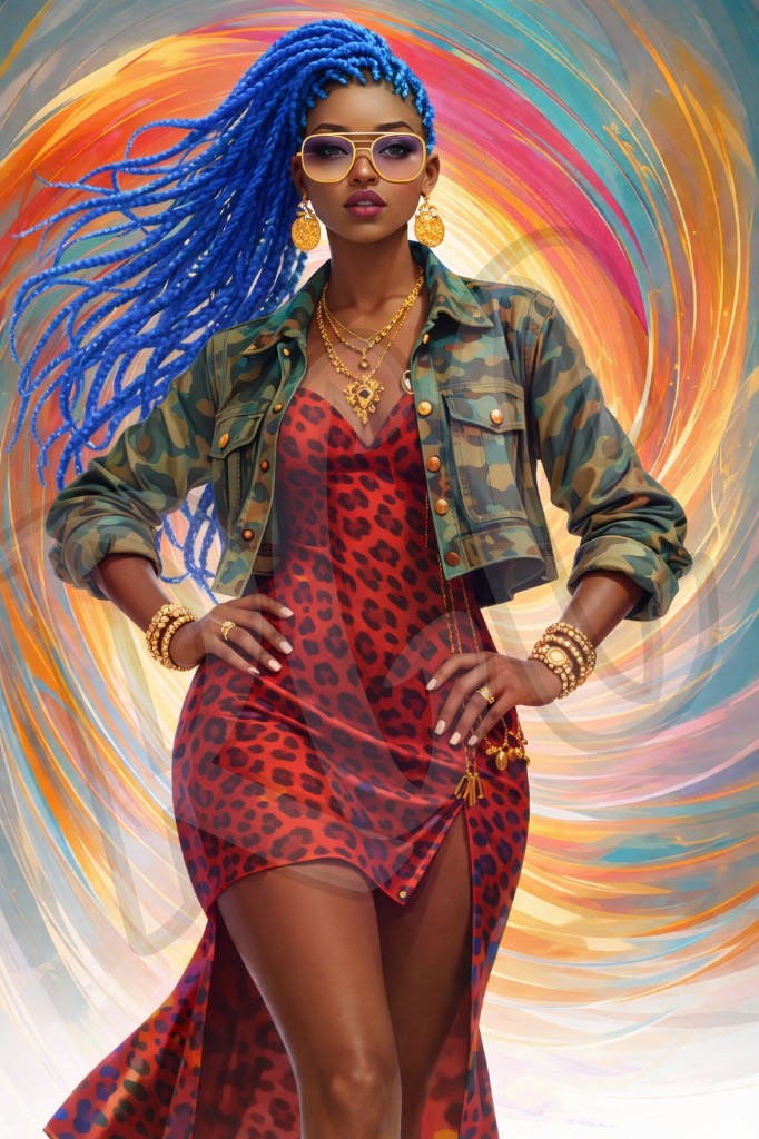 Electric Blue Queen