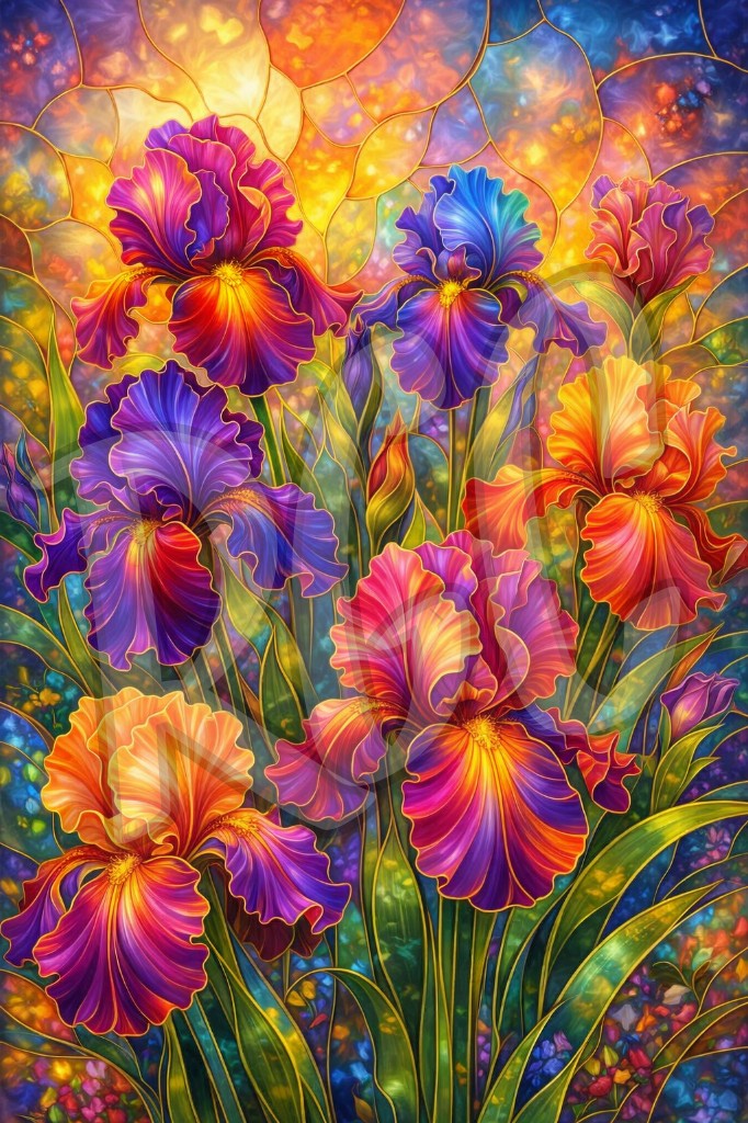 Prismatic Bloom Symphony