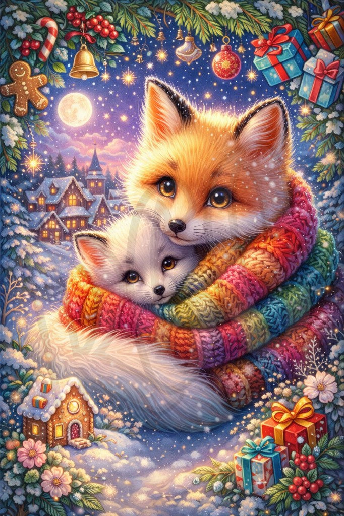 Cozy Winter Foxes