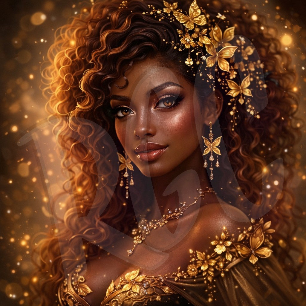 Golden Bloom Goddess
