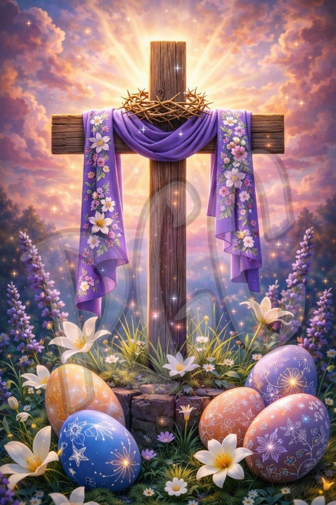 "Floral Grace of the Cross"