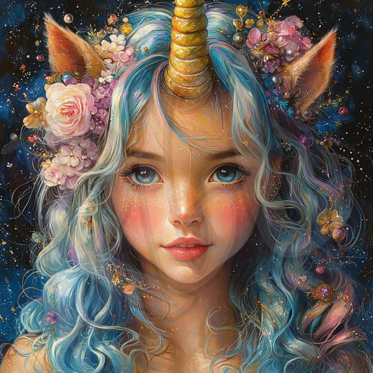 Magical unicorn Girl