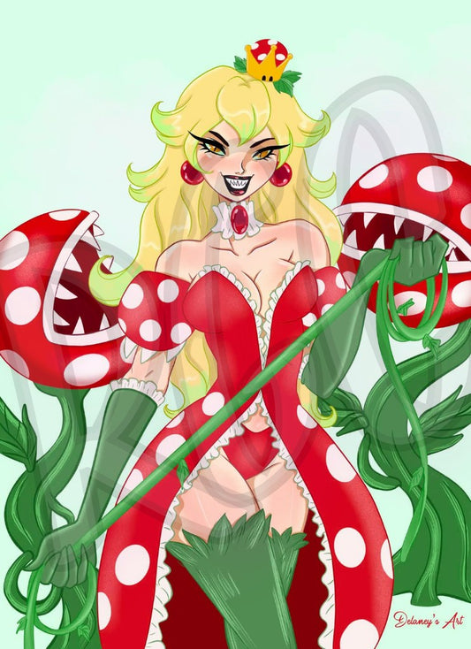 Princess Peach & evil plants