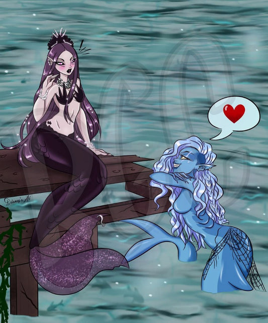 Sharkmaid & Mermaid Love