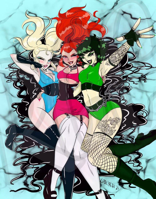 Power Punk Girls (Fully Hand-charted)