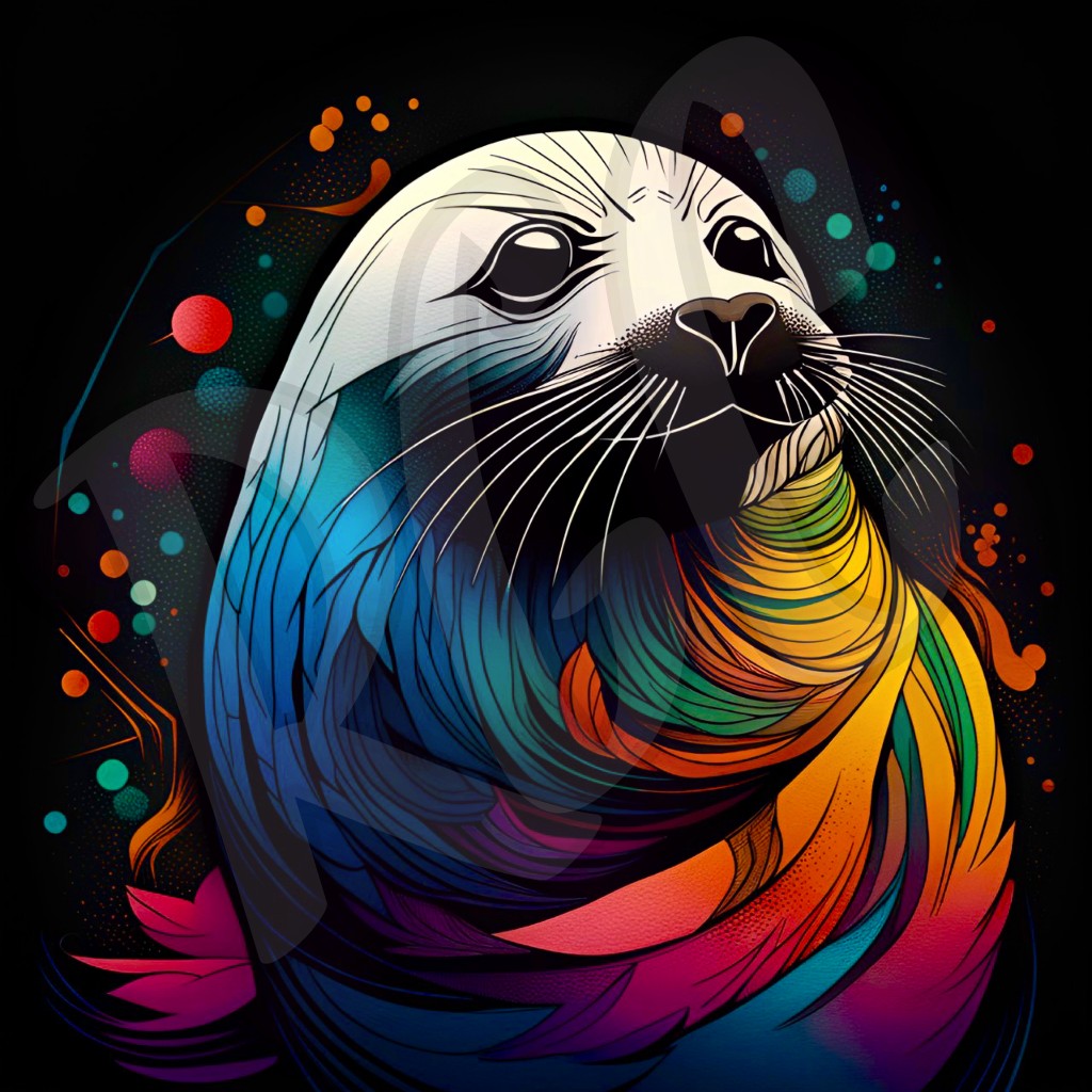 Curious seal