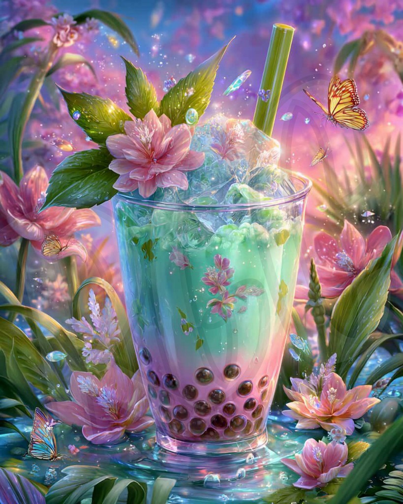 Floral Frost Boba