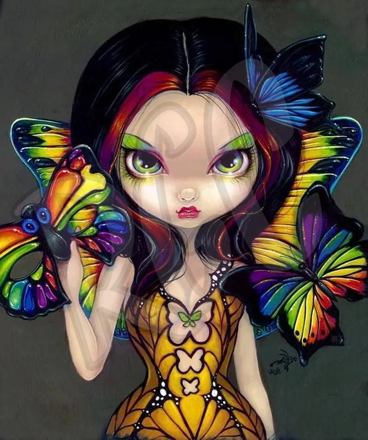 Fairy with a butterfly mask