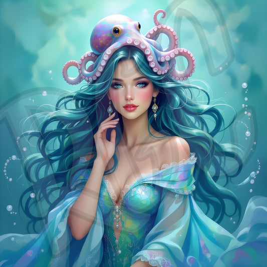 Underwater Octopus Mermaid