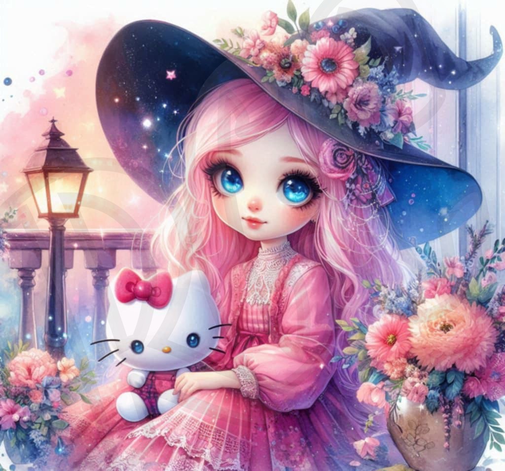 My hello kitty – Rhinestone Goddess Creations